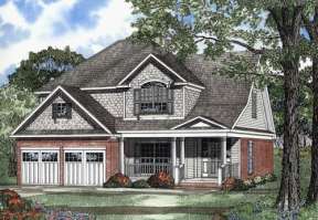 Traditional House Plan #110-00457 Elevation Photo