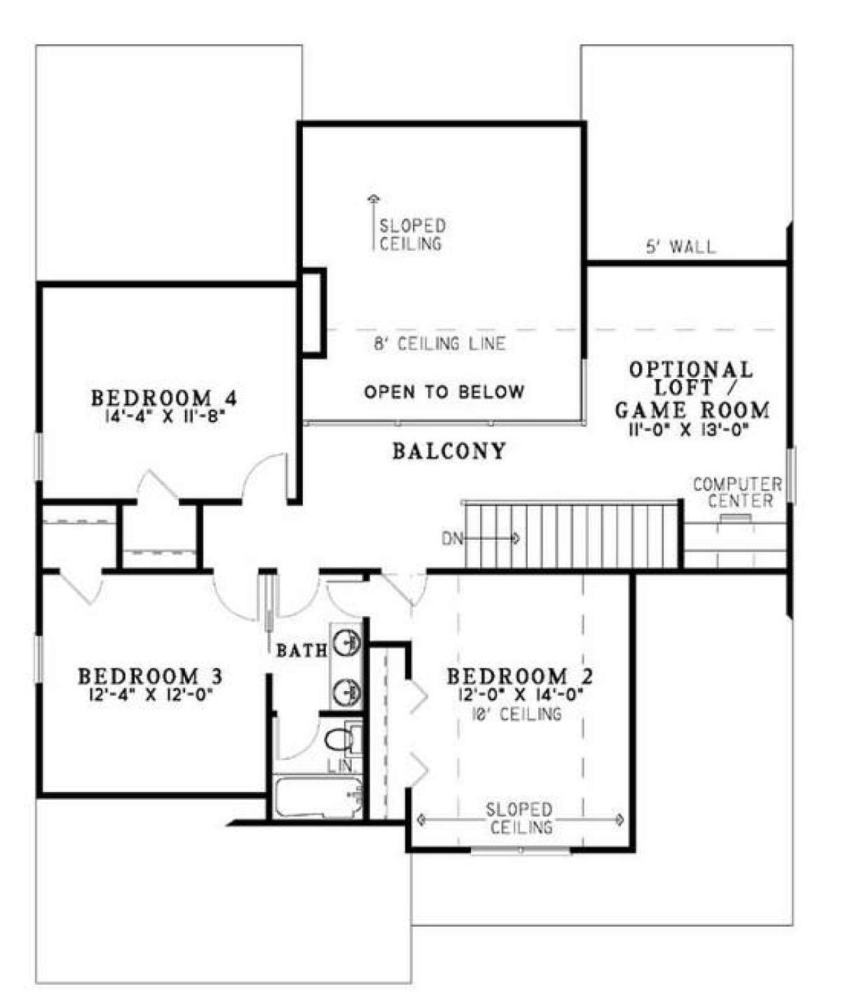 Floorplan 2 for House Plan #110-00457
