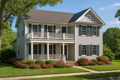 Early American House Plan #110-00458 Elevation Photo