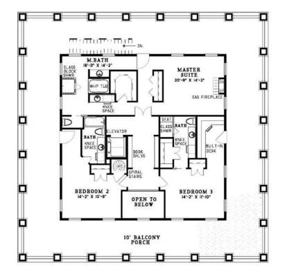 Floorplan 2 for House Plan #110-00459