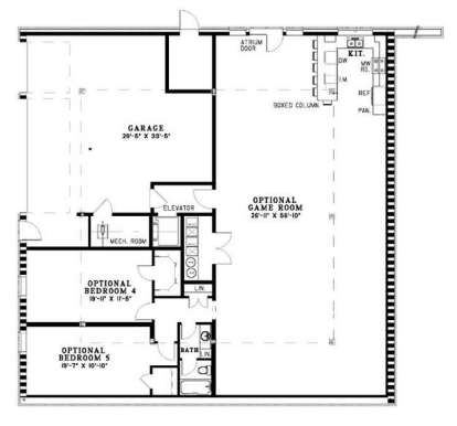 Floorplan 4 for House Plan #110-00459