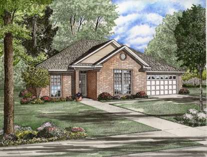 Ranch House Plan #110-00460 Elevation Photo