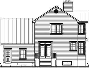 Farmhouse House Plan #034-00127 Elevation Photo