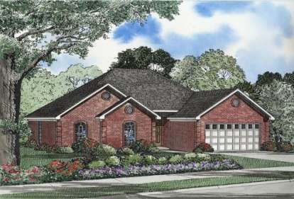 Traditional House Plan #110-00461 Elevation Photo