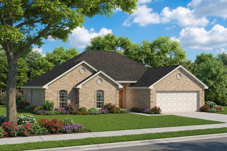 House Plan House Plan #5410 Angled Front Elevation