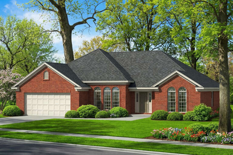House Plan House Plan #5411 Angled Front Elevation