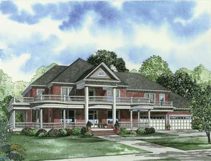 Luxury House Plan #110-00464 Elevation Photo