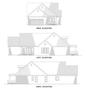 Narrow Lot House Plan #110-00466 Elevation Photo