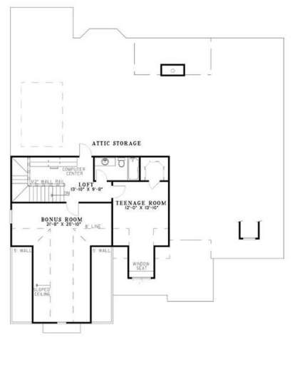 Second Floor for House Plan #110-00468