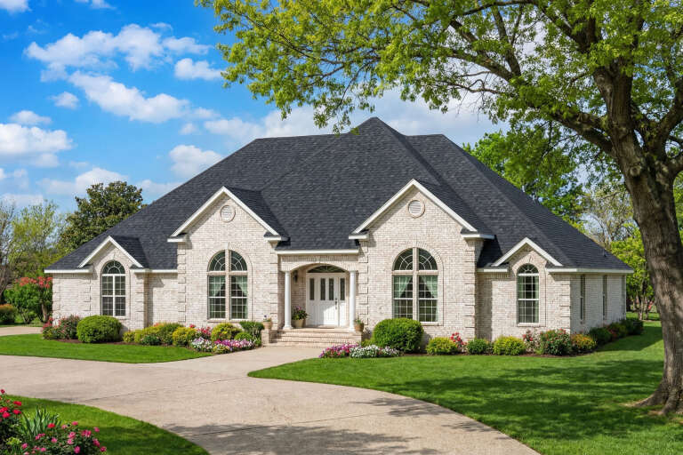 House Plan House Plan #5418 Angled Front Elevation