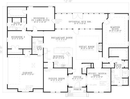 Main Floor  for House Plan #110-00469