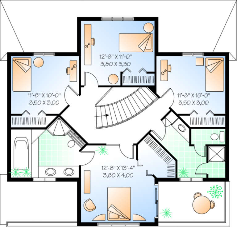 House Plan House Plan #542 Drawing 2