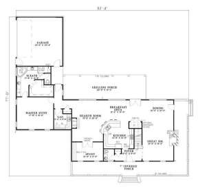 Floorplan 1 for House Plan #110-00472