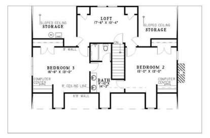 Second Floor for House Plan #110-00472