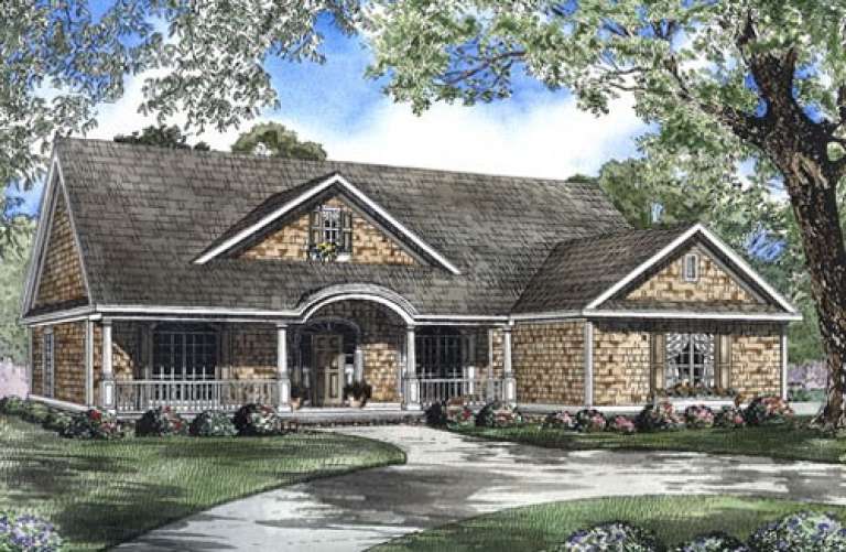 Country House Plan #110-00473 Elevation Photo