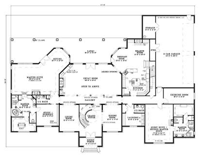 Floorplan 1 for House Plan #110-00474