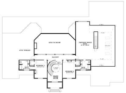 Basement Floor Plan for House Plan #110-00474