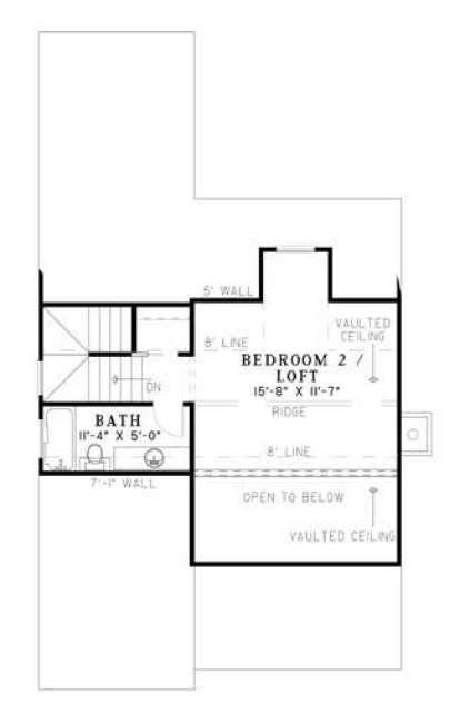 Floorplan 2 for House Plan #110-00476