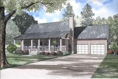 2 Bed, 2 Bath, 1903 Square Foot House Plan - #110-00477