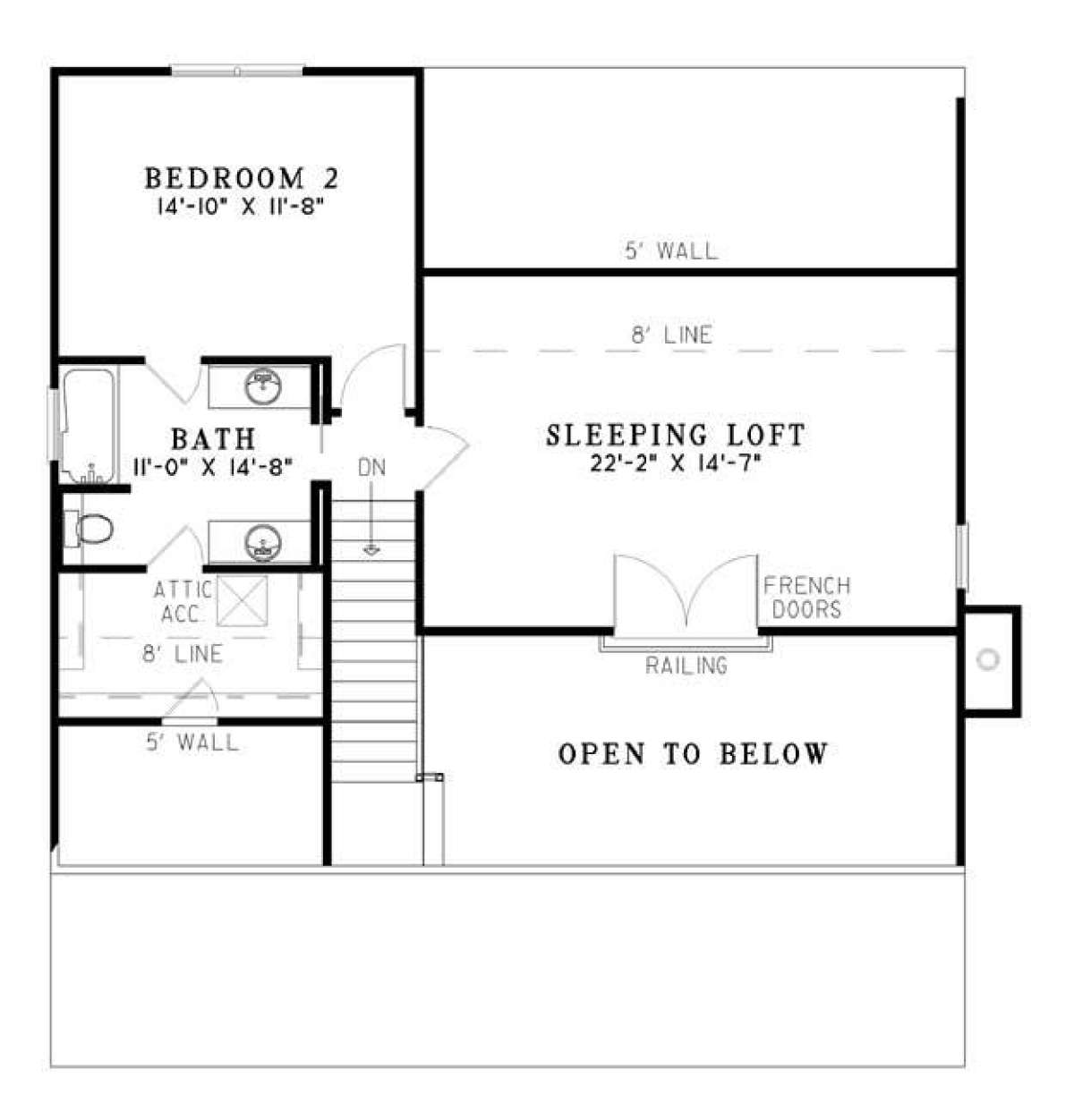 Floorplan 2 for House Plan #110-00477