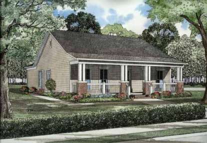 3 Bed, 2 Bath, 1374 Square Foot House Plan - #110-00478