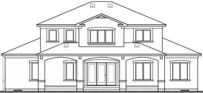 Mediterranean House Plan #034-00129 Elevation Photo