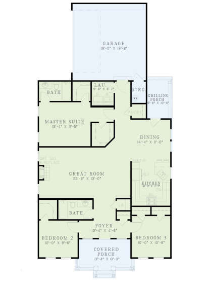 Main Floor  for House Plan #110-00483