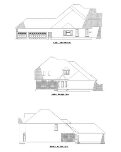 French Country House Plan #110-00484 Elevation Photo