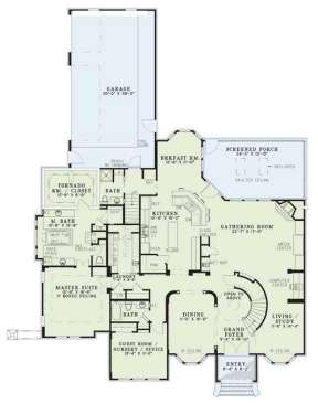 Main Floor for House Plan #110-00484