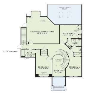 Second Floor for House Plan #110-00484