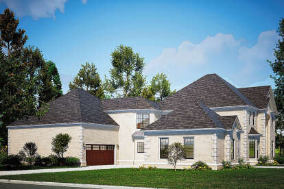 Luxury House Plan #110-00485 Elevation Photo