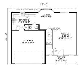 Floorplan 1 for House Plan #110-00486