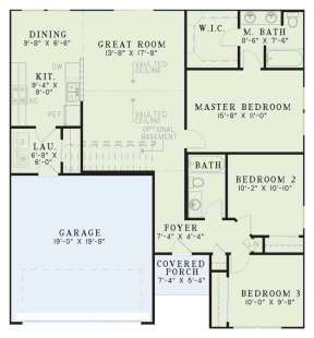 Floorplan 1 for House Plan #110-00487