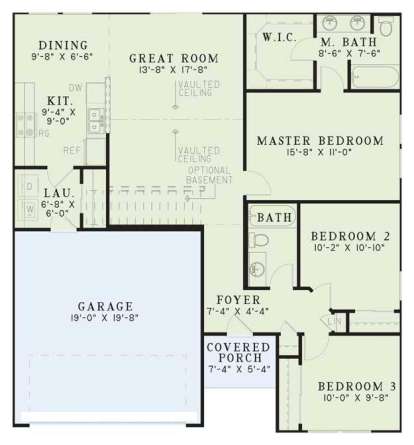 Floorplan1 for House Plan #110-00487