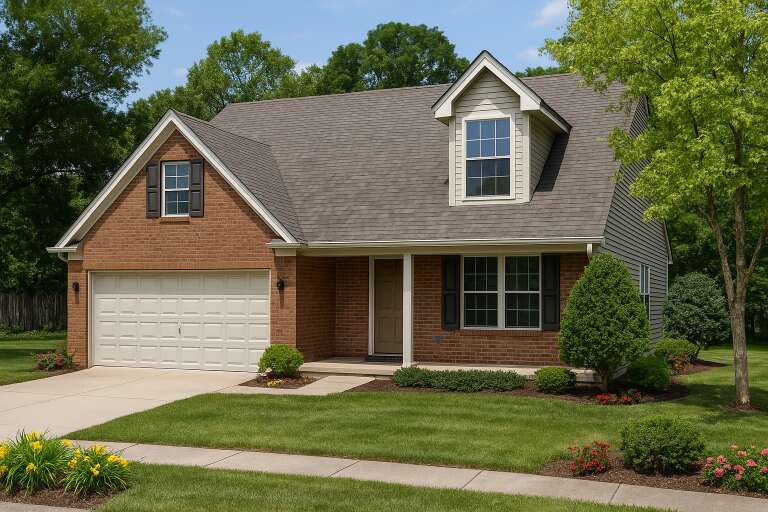 House Plan House Plan #5437 Angled Front Elevation