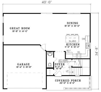 Main Floor for House Plan #110-00489