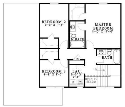 Second Floor for House Plan #110-00489