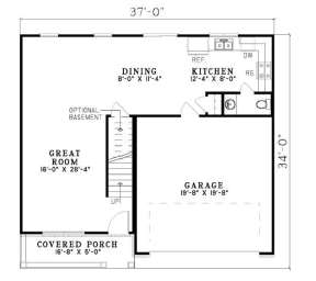 Floorplan 1 for House Plan #110-00490
