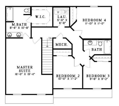 Second Floor for House Plan #110-00490