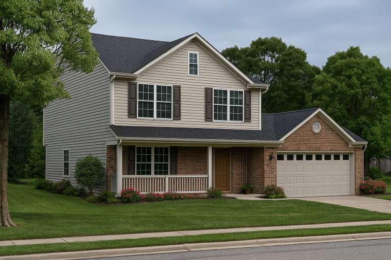 House Plan House Plan #5440 Angled Front Elevation