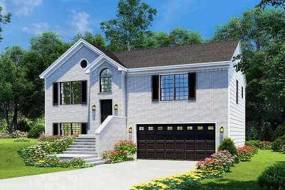 4 Bed, 3 Bath, 1614 Square Foot House Plan - #110-00492