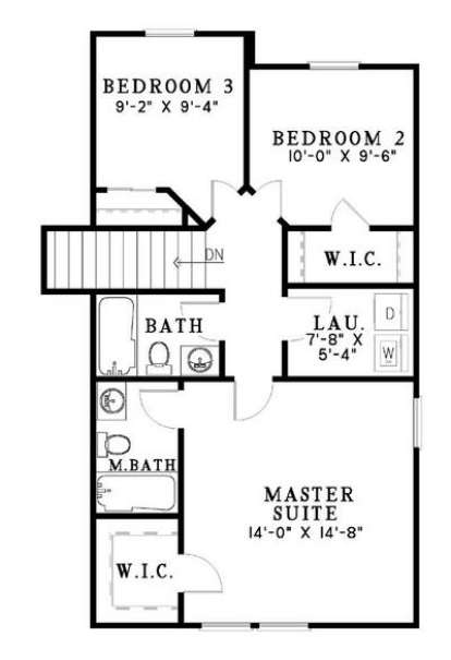 Second Floor for House Plan #110-00493