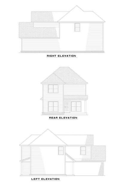 Traditional House Plan #110-00495 Elevation Photo