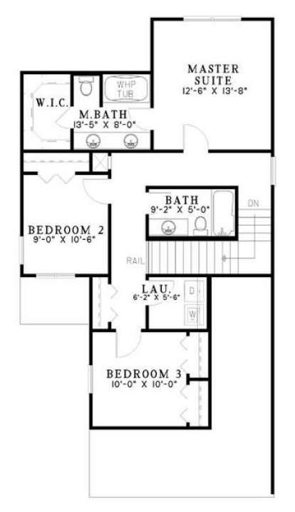 Floorplan 2 for House Plan #110-00495