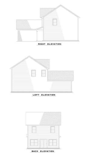 Narrow Lot House Plan #110-00496 Elevation Photo