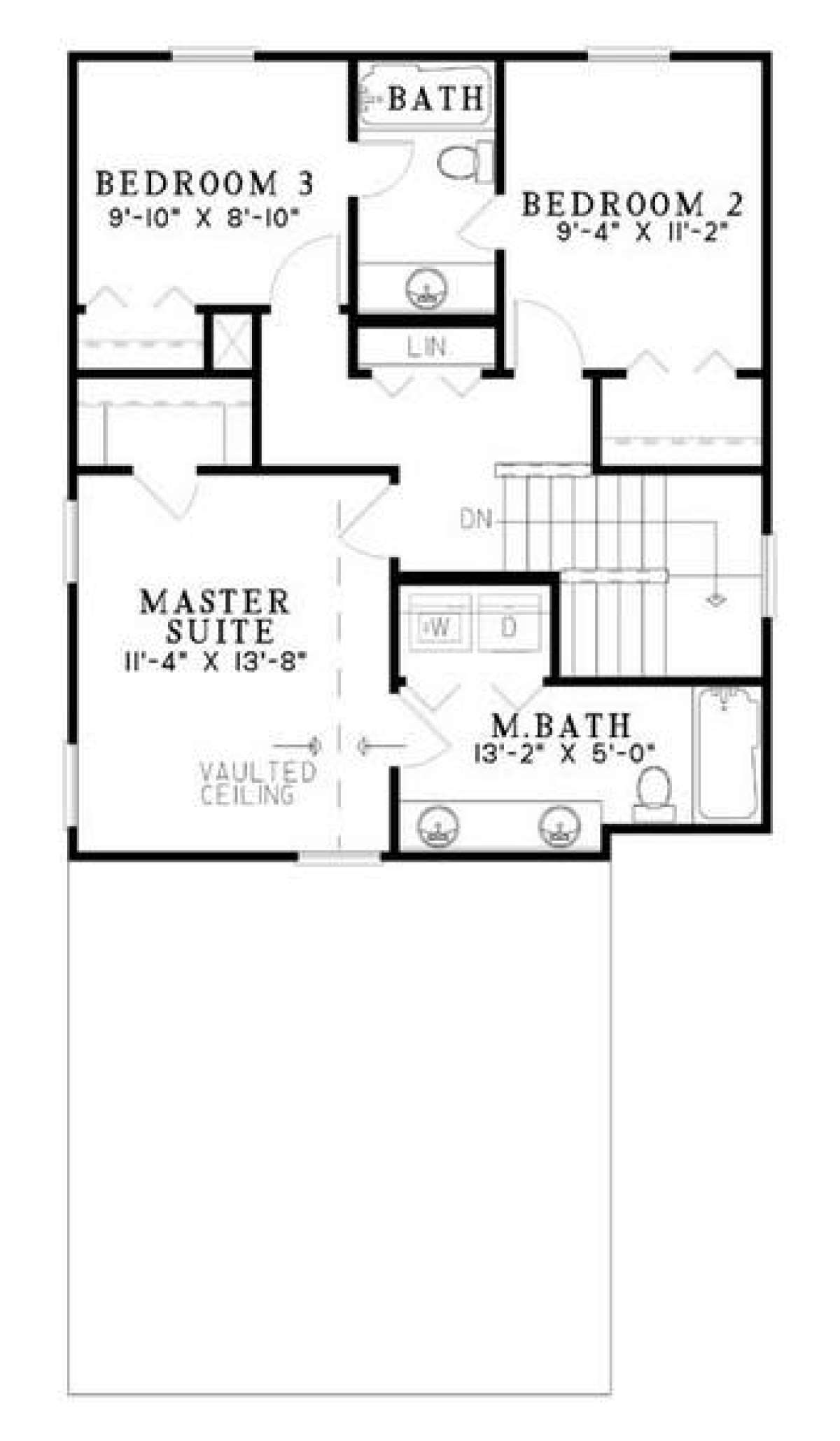 Floorplan 2 for House Plan #110-00496