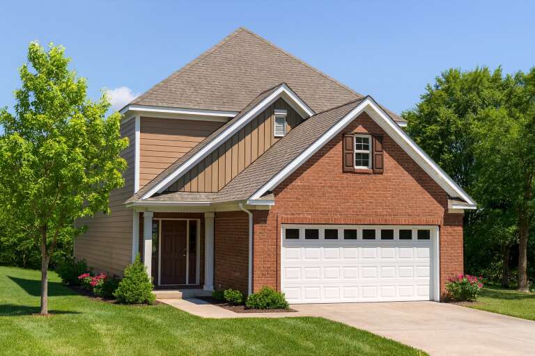 House Plan House Plan #5446 Angled Front Elevation