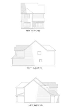Narrow Lot House Plan #110-00498 Elevation Photo