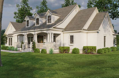 Country House Plan #110-00499 Elevation Photo