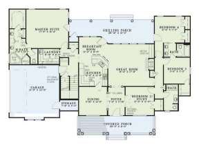 Floorplan 1 for House Plan #110-00499